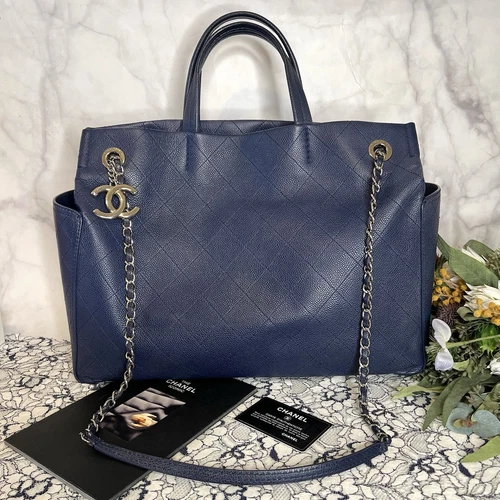 Borsa a tracolla CHANEL catena pelle di cavia Matelasse *Rank AB*