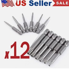 Security Torx Bit Set  Hex Key Allen Bit Set - For Power Drill  Impact Driver
