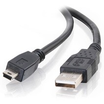 C2G 2M USB2. 0 Typ A männlich, Mini-USB Typ-B männlich Kabel schwarz