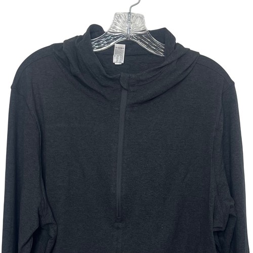 90 Degree By Reflex Womens Cropped Hoodie Heather Night Gray Size XL New - Picture 3 of 9
