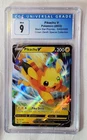 PIKACHU V CGC 9 Graded Mint SWSH285 HOLOGRAPHIC Black Star Promo Pokemon Card