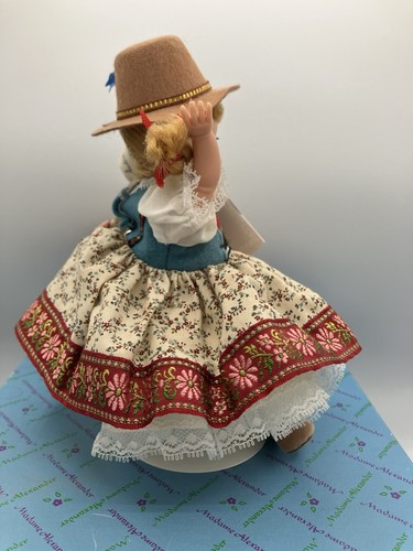 Bambola vintage Madame Alexander Austria - scatola originale, supporto, etichetta documenti - Foto 7 di 23