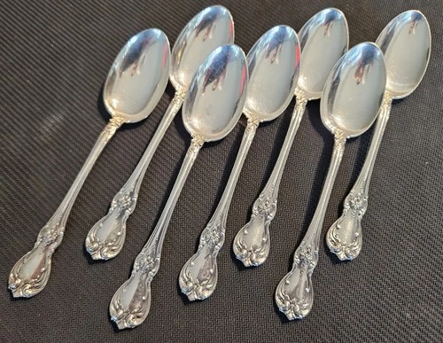 Lot 7 Sterling Silver .925 Towle Teaspoons Old Master 198 Grams