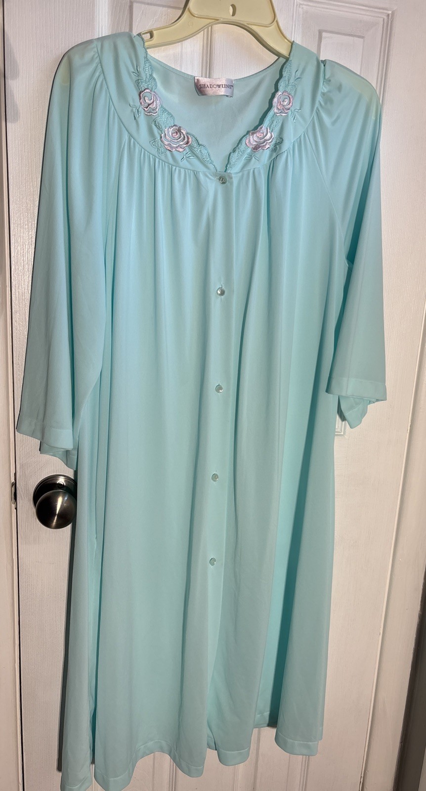 SHADOWLINE Nylon Mid Length Button Down House Dre… - image 1