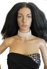 Vintage 5 Strand Faux Pearl Choker Necklace