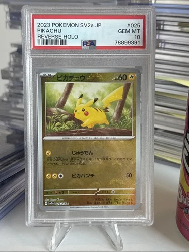 2023 POKEMON JAPANESE SV2A-POKEMON 151 REVERSE HOLO #025 PIKACHU PSA 10