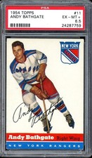 1954 Topps Hockey #11 Andy Bathgate PSA 6.5
