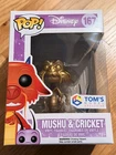 Funko Pop Disney Mulan Gold Mushu and Cricket Tom’s Collectibles Exclusive 167