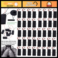 40-Pack 9V Battery Holders with Switch, 9 Volt Battery Cases for Easy Use