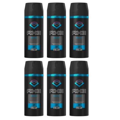 Axe Marine Deodorant Spray for Men Fresh Scent Body Spray 150ML - Pack Of 6