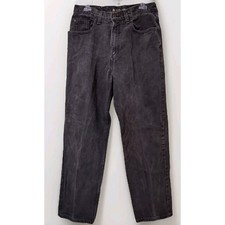 J Riggins Jeans 32x30 Men Vintage Black Relaxed Fit New River Denim USA Made Y2K