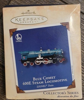 2002 Hallmark Christmas Ornament - Blue Comet 400E Steam Locomotive