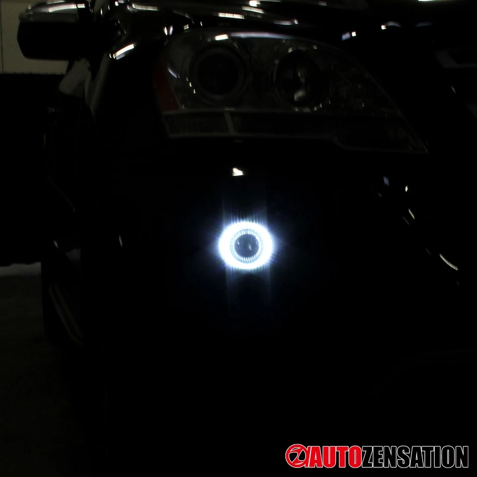 2X Glass Projector Bumper Fog Lights Driving Lamps 40-SMD LED Angel Eye Halo - Изображение 4 из 4