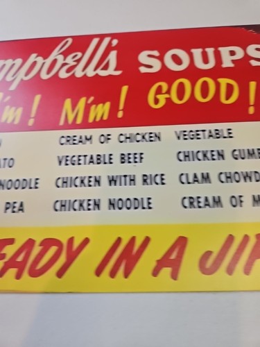 Campbell's Soups, Good Rustic-looking Metal Sign 8x12 - Picture 3 of 7