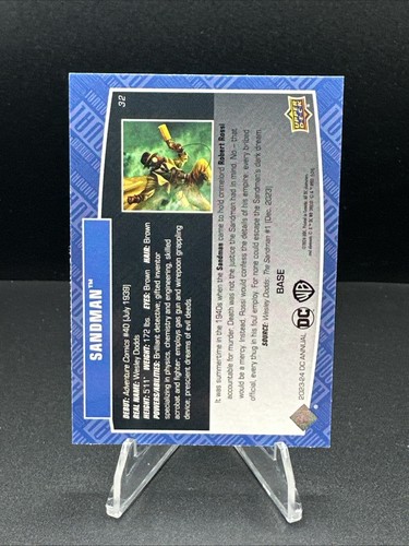 2024 Upper Deck #32 Sandman DC Annual - Picture 2 of 2