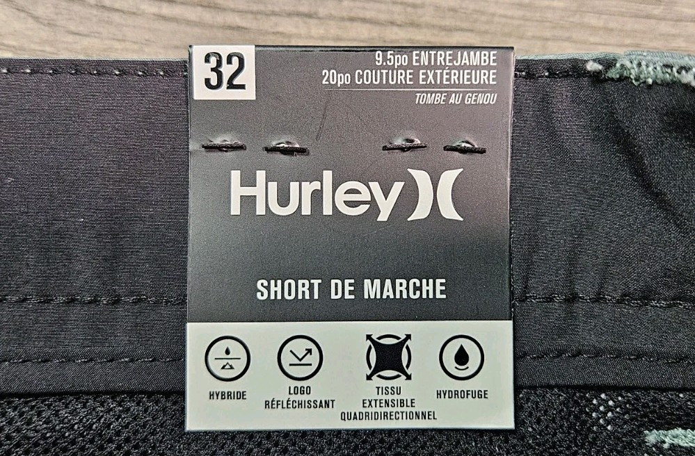 Hurley Hybrid Walk Shorts Cilantro Green Mens Size 32 Chino 9.5” Inseam NWT $60