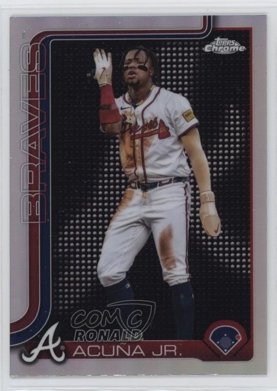 2025 Topps Chrome Lightboard Logo Refractor Ronald Acuna Jr Acuña #257 15sd