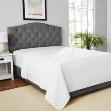 Hotel Luxury Flat Sheet Only, Soft Top Sheet Flat Bed Sheets USA Size Queen