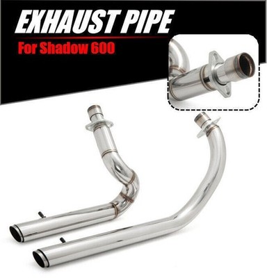 Stainless Steel Muffler Staggered Exhaust Pipe for HONDA Shadow VT600 C VLX 600