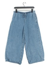 Hush Women's Jeans W 30 in Blue Cotton with Lyocell Modal Wide-Leg