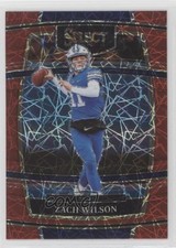 2022 Panini Select Draft Picks Concourse Red Lazer Prizm Zach Wilson #41 yf0