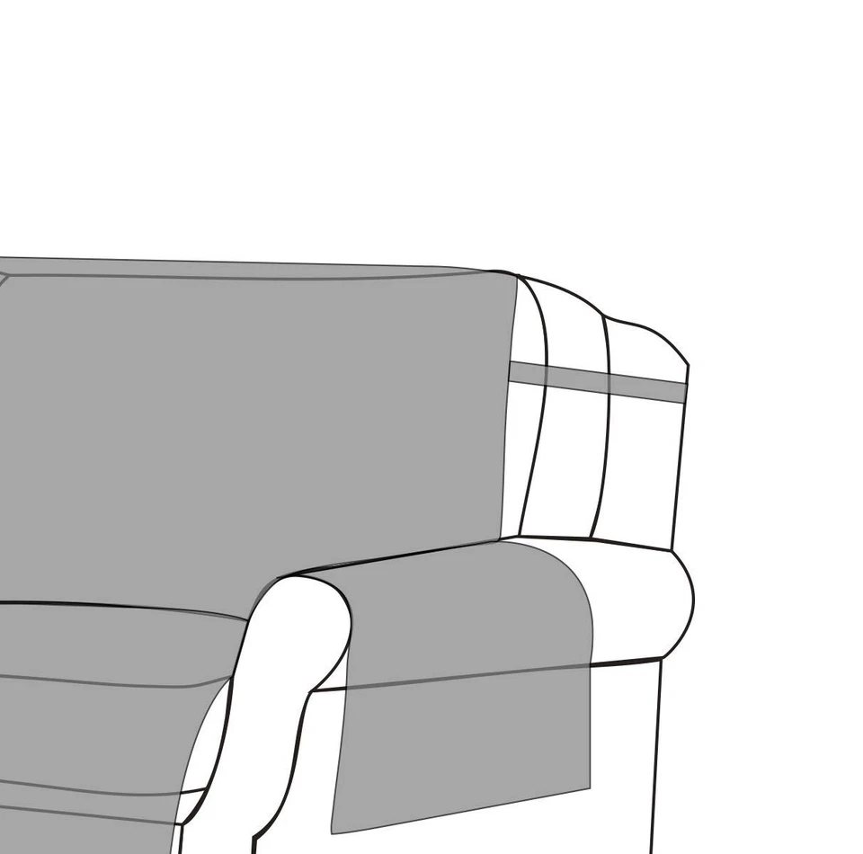 Funda protectora para muebles de sueño de cachemira, sillón, especias Foto 4 de 4