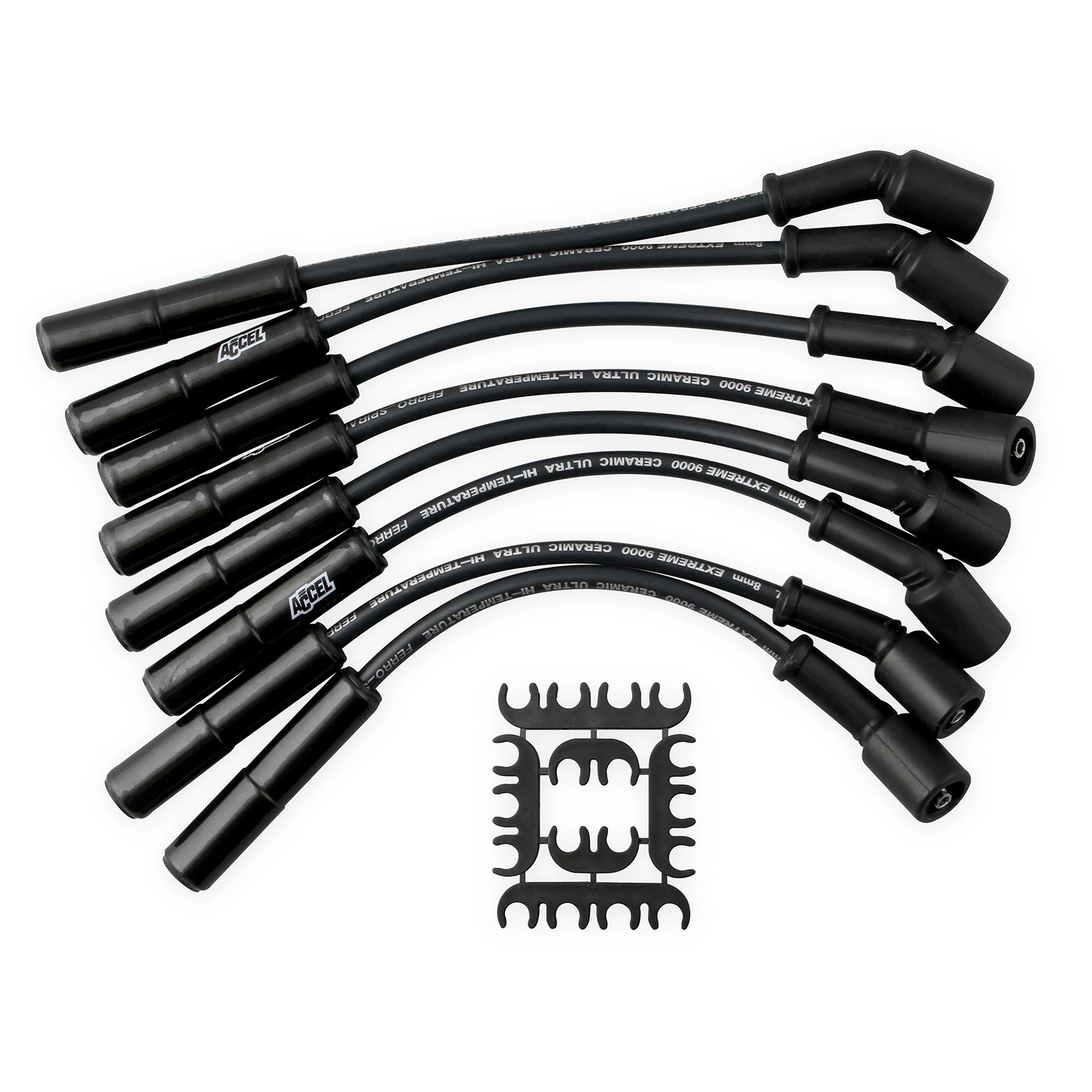 Accel Extreme 9000 Black Ceramic Spark Plug Wire Set for 97-15 GM 4.8 5.3 6 6.2L