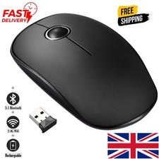 Wireless Bluetooth Slim and silent Mouse For MacBook Air Pro iPad iMac PC Laptop