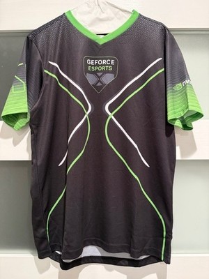 Nvidia GeForce ESports Mens Size L Shirt - Gamer Jersey South Korea - Read Disc