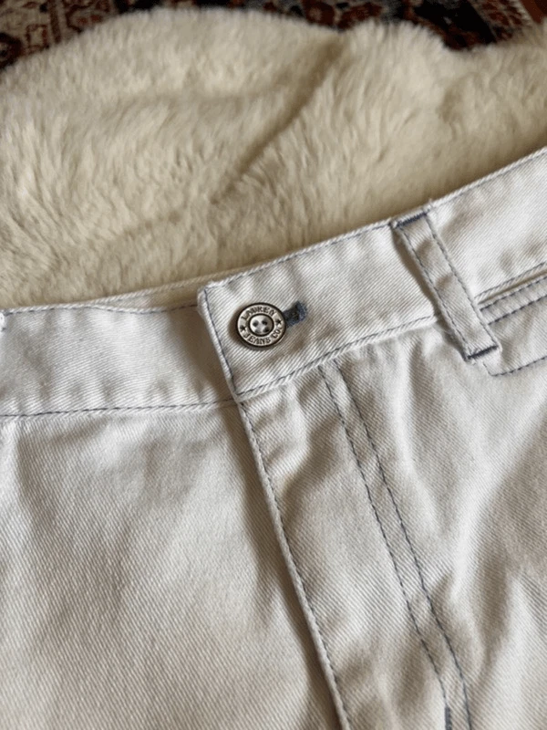 Vintage 90s Ralph Lauren Jeans Co. White Jean Denim Shorts Size 8 - Image 3 of 4