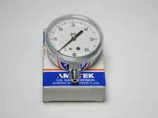 Ametek P500 Pressure Gauge 2-1/2" 0-60PSI 1/8NPT Bottom - NEW Surplus!