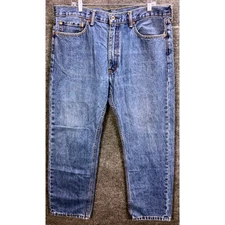 Levis 550 Relaxed Fit Jeans Mens W38 L30 Light Wash Denim Blue