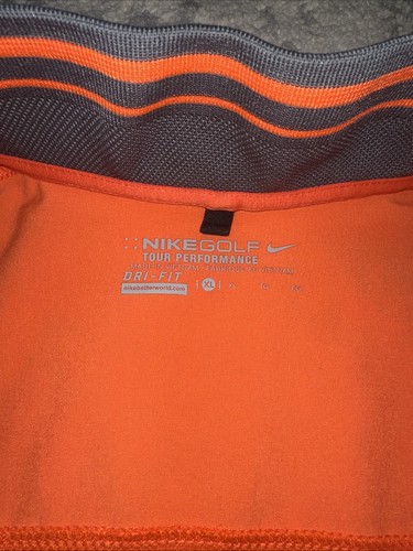 Nike Golf Tour Performance Mens XL Orange Vest Sleeveless Jacket Athletic Top - Picture 3 of 7