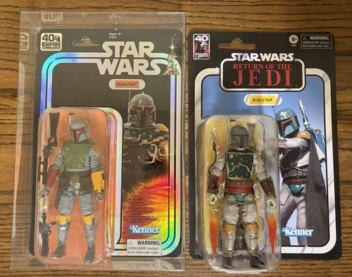 Star Wars Black Series Boba Fett Set Kenner SDCC 2019 & Retro Carded RotJ New