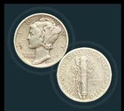 1942-S - 10c Mercury Dime - Silver - KM# 140 - Extremely Fine Condition