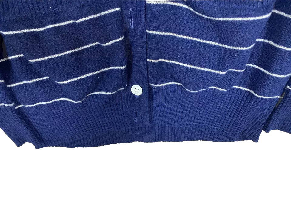 Raro Suéter Cárdigan Ralph Lauren Etiqueta Púrpura Cachemira De Colección Años 90 -Dañado- Foto 4 de 4