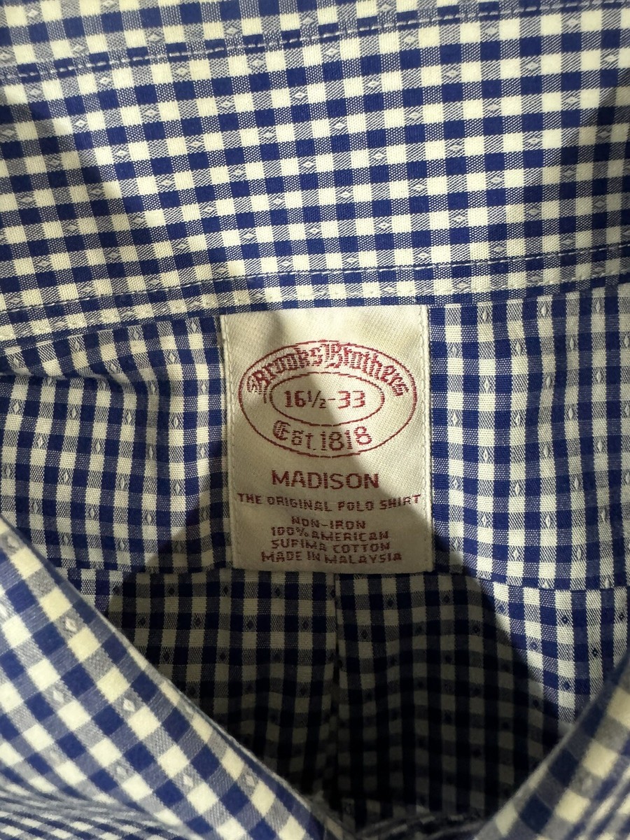 Brooks Brothers | Shirts | Vtg Brooks Brothers Pinkblue Stripe Noniron Madison  Button Down Shirt 65 33 | Poshmark