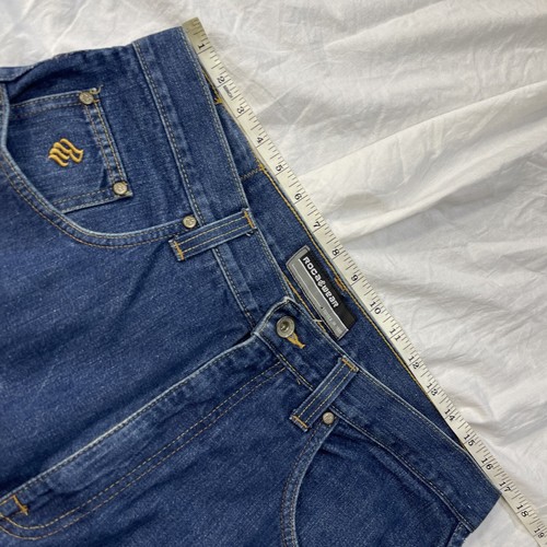 Vtg Rocawear Y2K Baggy 34 X 32 Dark Wash Denim Hip Hop Wide Leg Jeans Pipes - Picture 3 of 12