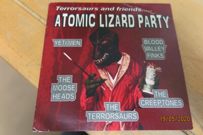 RARE SURF CD - TERRORSAURS AND FRIENDS - ATOMIC LIZARD PARTY - GATEFOLD CARD 