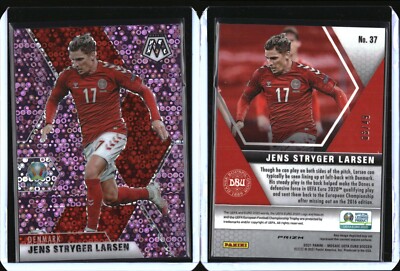20-21 Panini Mosaic UEFA Euro Circles Purple #37 Jens Stryger Larsen Denmark /49