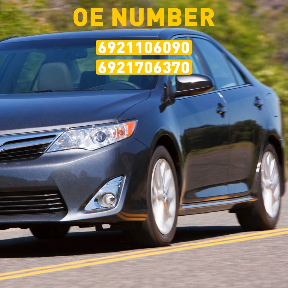 Комплект из 4 дверных ручек снаружи черный передний задний для 2012-17 Toyota Camry - Изображение 2 из 4