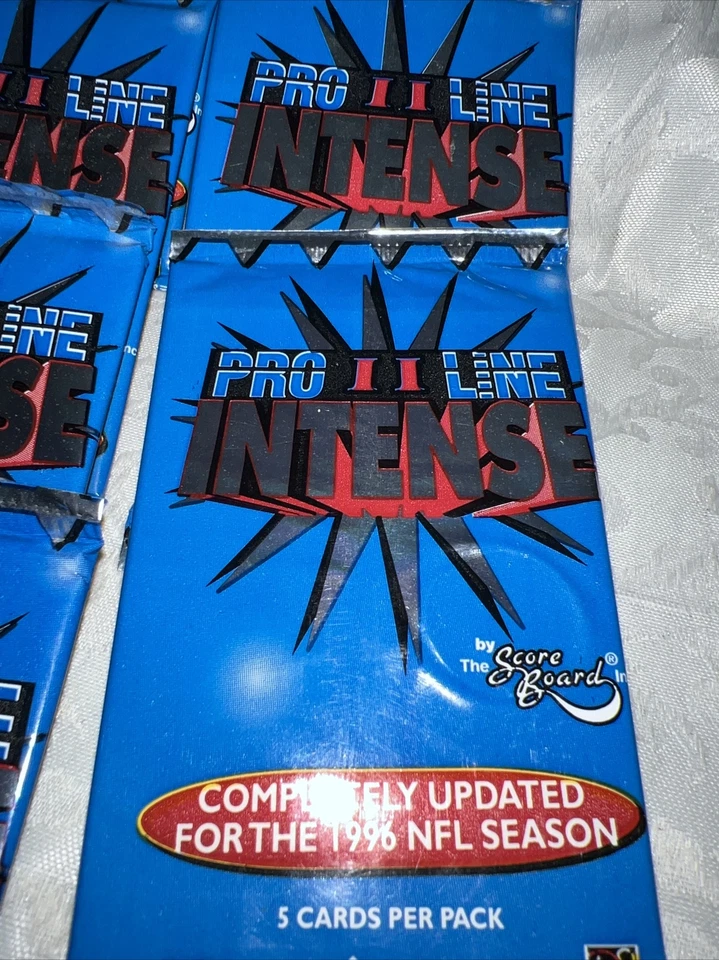 10 1996 Pro Line II Intense Sealed Football Foil Packs FREE Shipping Phone cards - Image 2 of 3