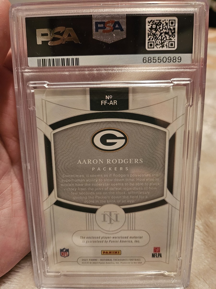 Aaron Rodgers 2021 National Treasures Patch (PSA 10 Pop 3) | eBay