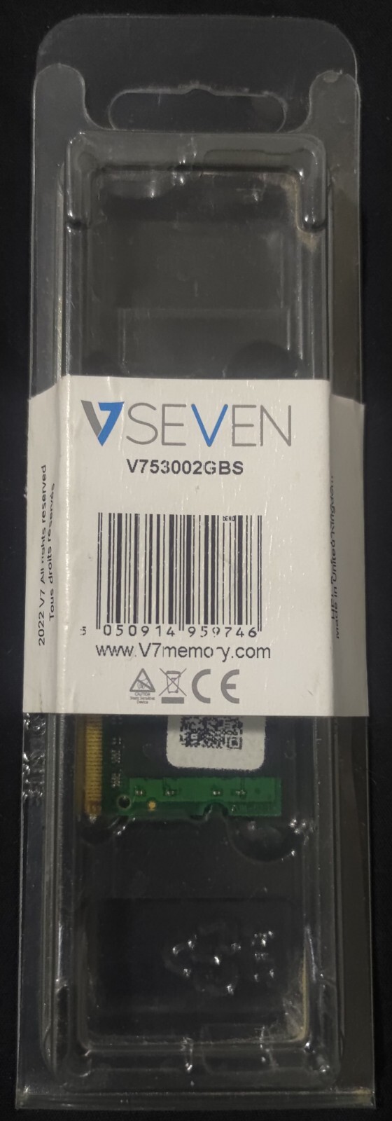V Seven - V753002GBS 2 GB DDR2 (RAM DDR2 PC2)