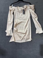 PrettyLittleThing Off-Shoulder Dress size 4