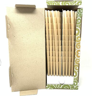 The Original GREENGO Unbleached Pre-Rolled Cones - King Size 1000pcs.