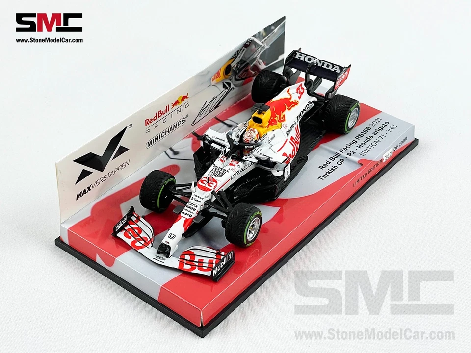 Red Bull F1 RB16B Max Verstappen Turkish GP 2021 World Champion 1:43 MINICHAMPS - Image 2 of 4