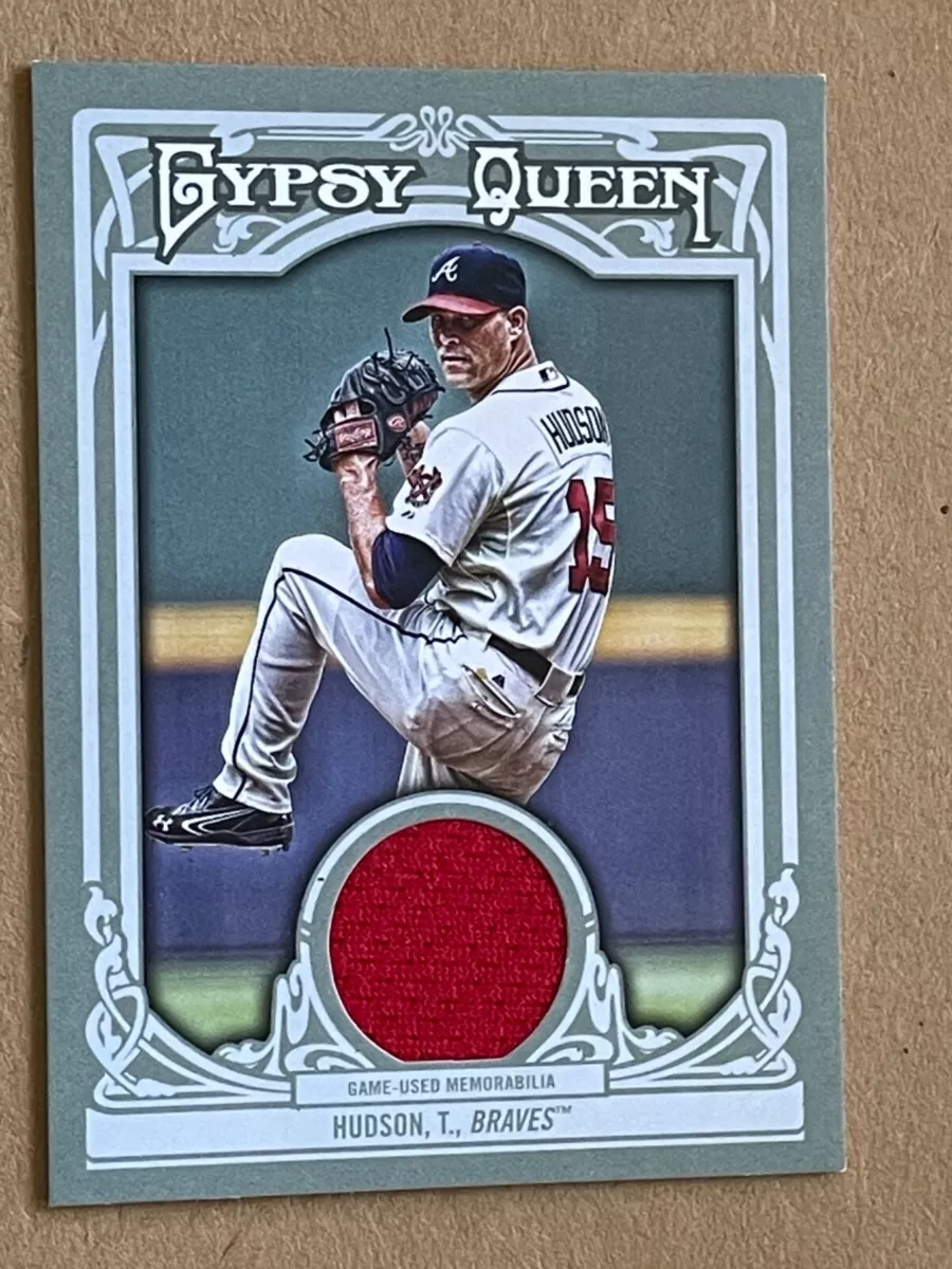 2013 Gypsy Queen TIM HUDSON game-used JERSEY Atlanta Braves