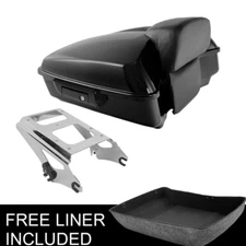 Chopped Trunk & Pad 2 Up Mount Fit For Harley Touring Street Glide 09-13