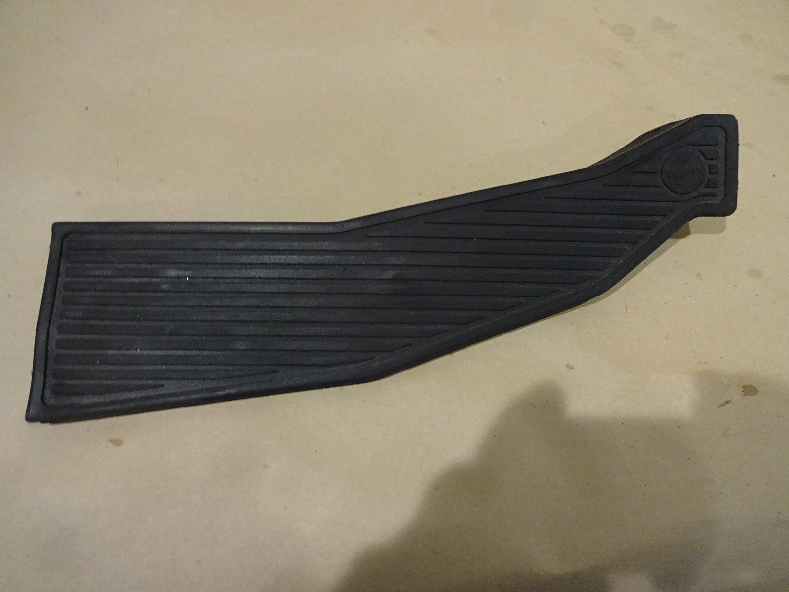 Ferrari 360-430 -LH Driver Foot Rest Rubber Pad & Plate -P/N 65628900
